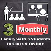 Family with 3 students X 9 Months
