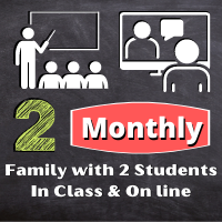 Family with 2 students X 9 Months